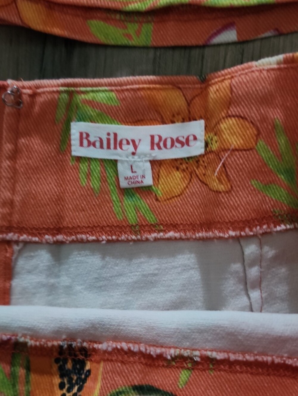 Womens Tropical Fruit Print Halter Top & Shorts Set - Orange - Picture 2 of 7